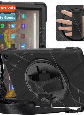 适用kindle fire HD10 plus silicone case hd10 2021 hstrap bac