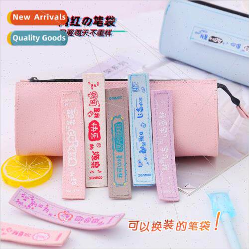 Creative  pen bag Korea ins student stationery bag cute supe
