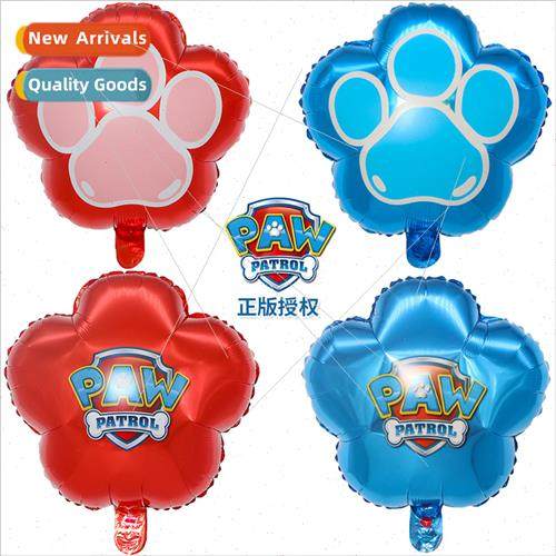 Dog Patrol Footprints Aluminum Foil Balloon 16 inch WoTeam G