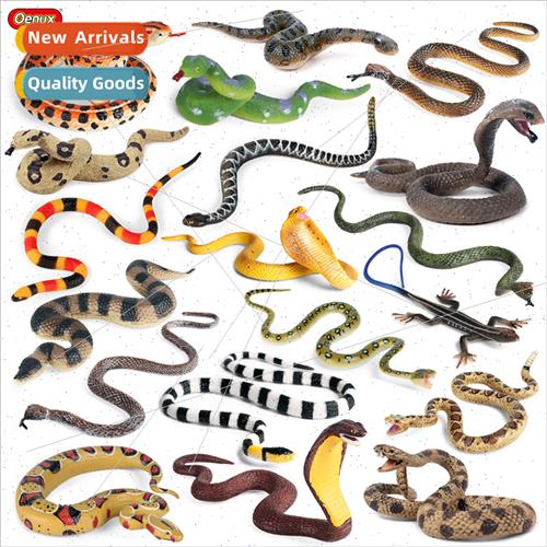 mulation wildlife model Halloween trick toy reptile python r