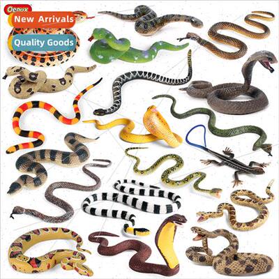 mulation wildlife model Halloween trick toy reptile python r
