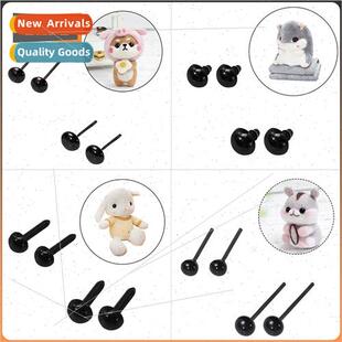 Black Bean Flat Screw Black Eyes DIY Plush Animal Toy Access