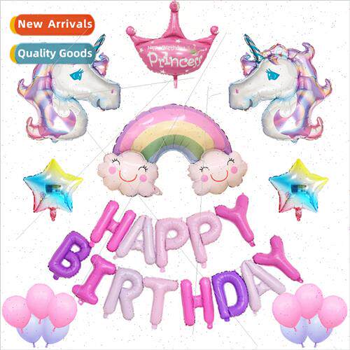 Cartoon birthday air floating aluminum balloon package birth
