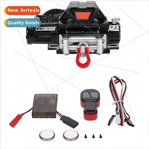 Climbing Car Winch wh Winch Remote Black Tanium Red