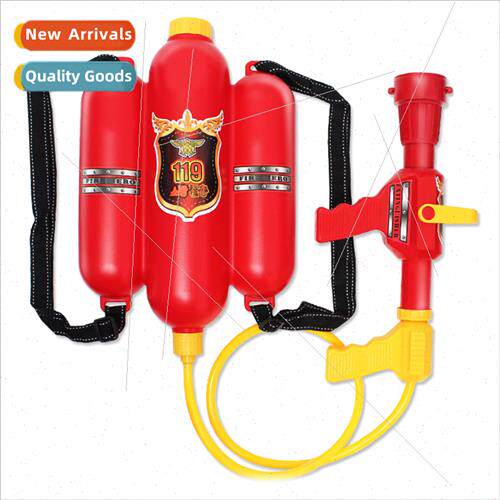 Water gun backpack fire hose toys fire hat clothes su access