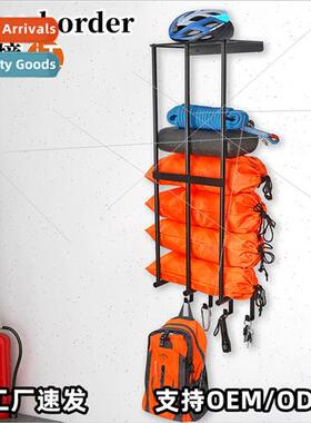 Wall Mounted Bathroom Storage Towel Rack Metal Garage Beach