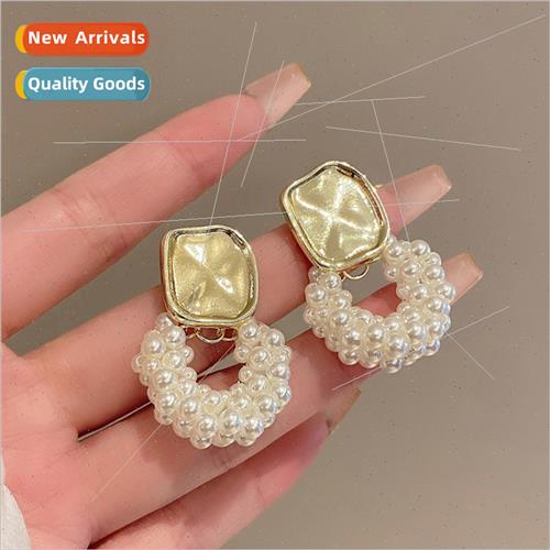 retro pearl earrings female niche celebry earrings summer ea