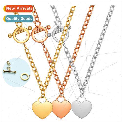 Europe new heart 304 couple necklace collarbone chain OT cha