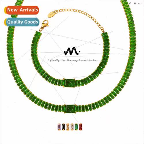 Europe ins -fading full diamonds inlaid zirconia necklace br