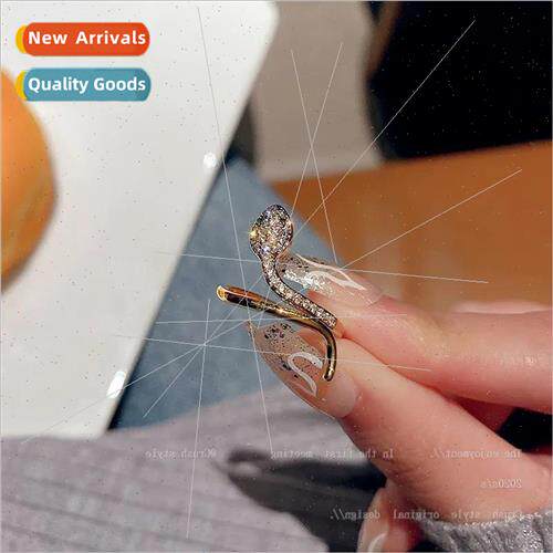 Minimalist Feeling Microset Zirconia Twisted Small Snake Adj