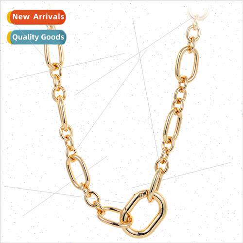 Europe metal full zirconium hiking clasp necklace women elec
