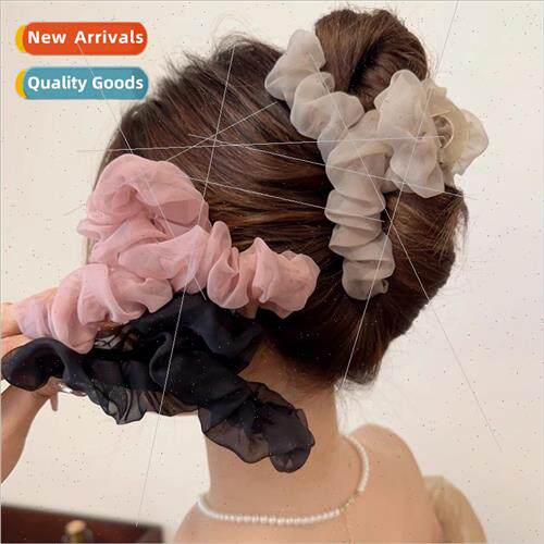 Korea gentle mesh grasp clip simple hair accessories back he