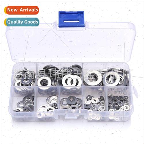 360pcs Stainless Washers Round Flat Washers Spring Flat Wash