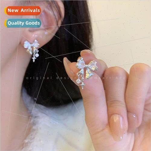 Koreapremium niche bow earrings ins earrings retro minimalis