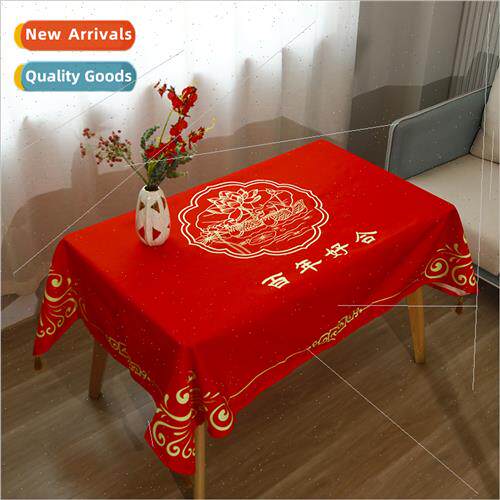 Wedding new happy linen printing tablecloth wedding living r