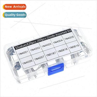 100 200PCS Rectifier Diode Set 1N4001-1N4007-1N5819 10 zes