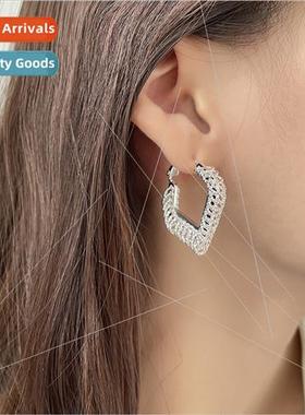 Square tassel earrings simple fashion delicate earrings Euro