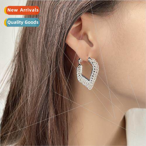 Square tassel earrings simple fashion delicate earrings Euro