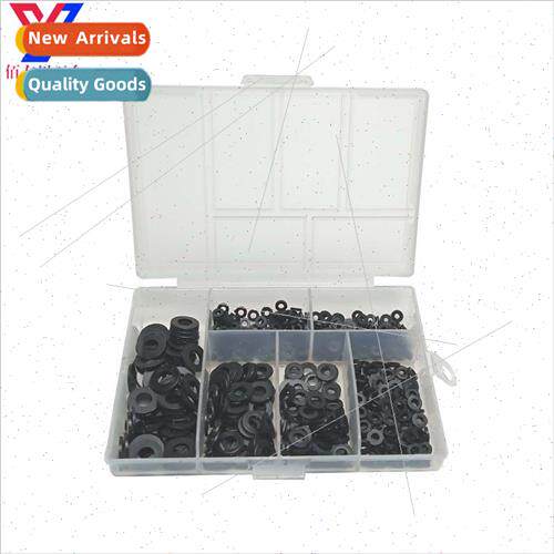 500pcs Nylon Plastic Flat Gasket Washer Gasket M2-M6 Box Ins