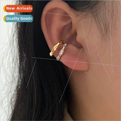 French niche zirconia earrings female 2023 new tide fall win