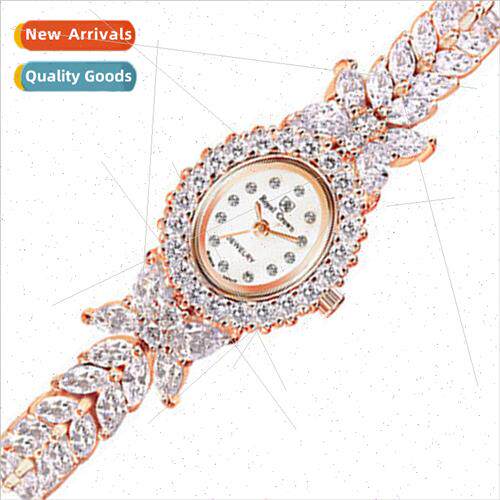 Ladies full star bracelet watch fashion rose gold waterprozi