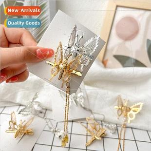 Summer new butterfly hair clips Mori hair accessories girls