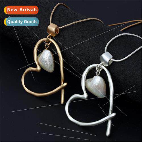 Necklace Women New Pendant Sweater Chain Alloy che Pearl Lon