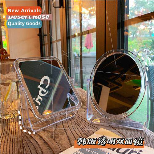 Korea transparent reversible mirror simple fashion cosmetic