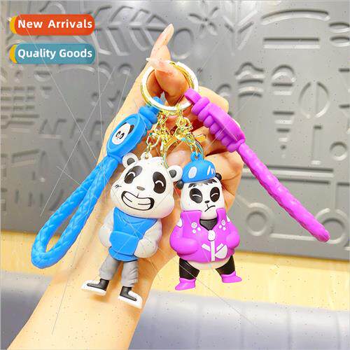 Cute doll tide cool kung fu bear jewelry key chain small cha