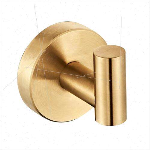 Brushed Gold Towel Rack Set 304 Bathroom Shelf Paper Towel H
