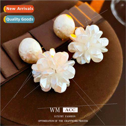 lver needle flower pearl earrings hundreds exquise earrings
