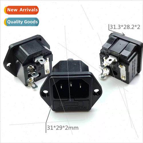 AC Power Socket AC-02 03 Snap-In Pin Head Male Charging Sock