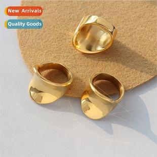 Alien Ring ins Tanium Steel Gold Plated Ring A261