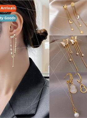 jewelry long moon stars two wear three tassel pendant rhines