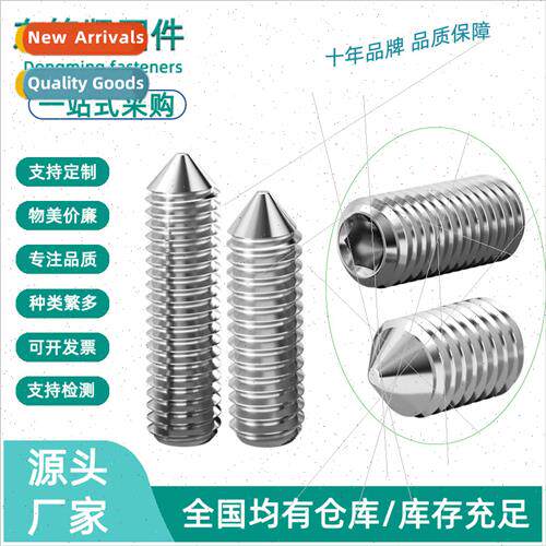 304 screws pointed set screws machine meter hexagon socket h