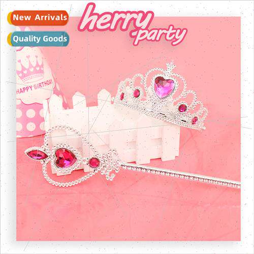Princess crown ice queen peach heart magic wblue diamond mag