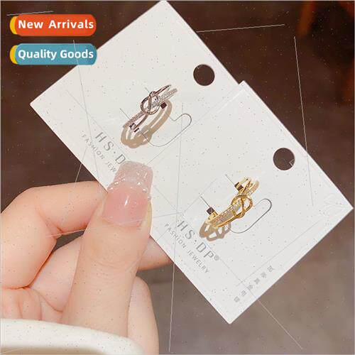 Cold wind knotted double open ring ins niche hjewelry