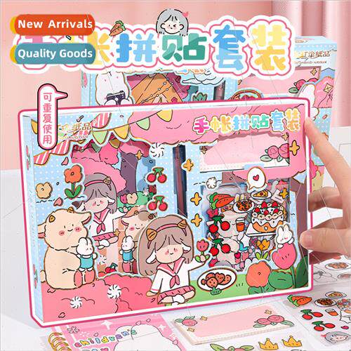 Handbook set cute creative collage student stationery suppli