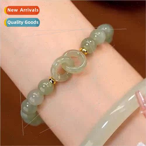 Loop loop glazed bead circle bracelet women niche fashion st