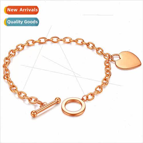 Europe love OT chain glossy love engraved laser  female tani