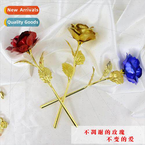 New Gold Foil Platinum Rose  Box Birthday  Creative  Roses