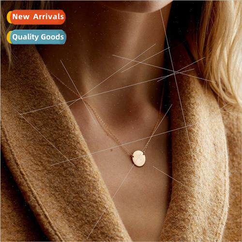 Stainless Steel Round Necklace Korea Fashion Jewelry Geometr