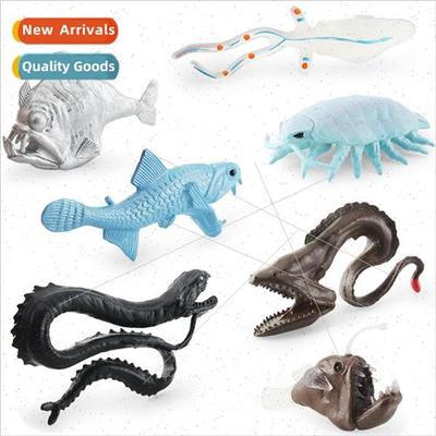 Wide pharyngeal fishBig eye squidPipefishHatchetfishDragonfi