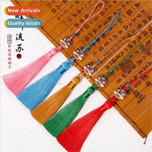 new 8cm tassel spike ancient Chinese dress cheongsam press p