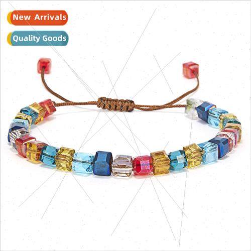 Crystal Bracelet Europe Hundred colorful light color beads b