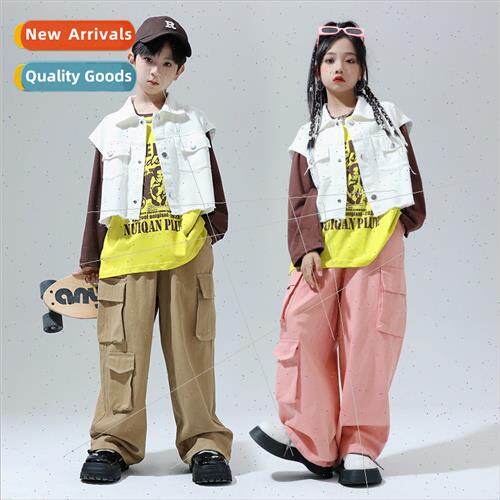 Childrens permance clothes hip-hop tide clothing boys set da