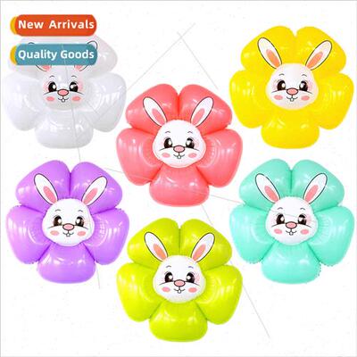 Sunflower bunny balloon children birthday party floating alu