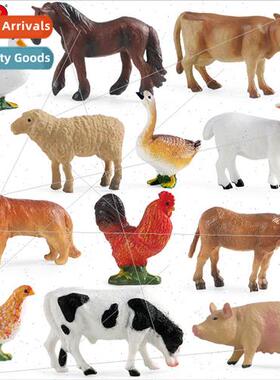 animal mini poultry model cows chickens ducks geese pigs goa