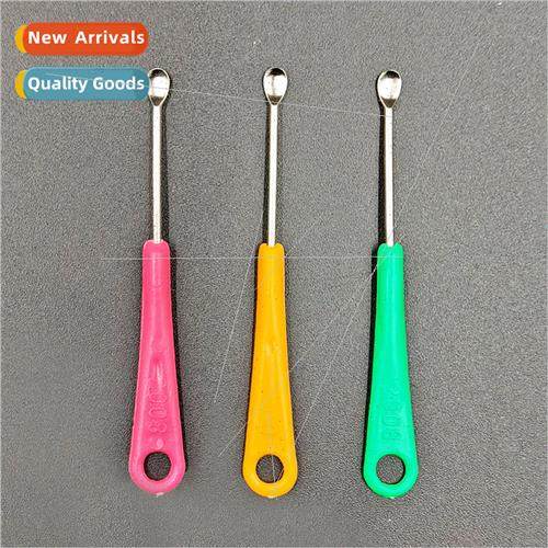 Stainless steel colorful plastic handle ear scoop ear pickin