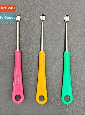 Stainless steel colorful plastic handle ear scoop ear pickin